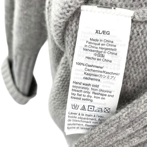 J. Crew Women’s Gray Cashmere Tunic Sweater Crewneck - Picture 8 of 8